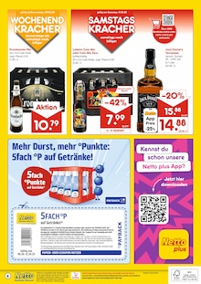 Jack Daniels im Netto Marken-Discount Prospekt "DER ORT, AN DEM DU IMMER AUSGEZEICHNETE PREISE FINDEST." mit 6 Seiten (Schweinfurt)