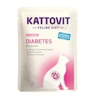 Kattovit Feline Diet Diabetes Lachs 85 g Angebote von Kattovit bei Zookauf Bremen für 0,69 €