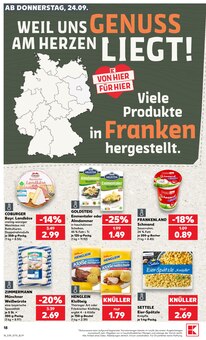 Sahne im aktuellen Kaufland Prospekt (Würzburg) Sahne im Kaufland Prospekt "Hier bin ich richtig" mit 82 Seiten (Würzburg)