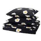 Bettwäsche-Set, 3-teilig schwarz/weiß/gelb 240x220/80x80 cm im Angebot bei IKEA in Langenhagen Bettwäsche-Set, 3-teilig schwarz/weiß/gelb 240x220/80x80 cm Angebote von ÖGONLOCKSMAL bei IKEA Langenhagen für 24,99 €