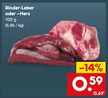 Rinder-Leber oder –Herz bei Netto Marken-Discount im Teutschenthal Prospekt für 0,59 €