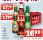 Coca Cola bei Getränke Oase im Prospekt "" für 16,99 €