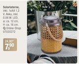 Solarlaterne im Angebot bei Opti-Wohnwelt in Neubrandenburg Solarlaterne Angebote bei Opti-Wohnwelt Neubrandenburg für 7,90 €