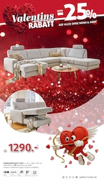 Aktueller Polstermöbel Fischer Prospekt mit Wohnlandschaft, "Valentins-RABATT", Seite 5