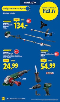 Promotion Marteau dans le prospectus Lidl, valable du 23/10/2025 au 29/10/2025 Promo Marteau dans le catalogue Lidl du moment à la page 74