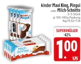 Maxi King, Pingui oder Milch-Schnitte von kinder im aktuellen EDEKA Prospekt für 1,00 €