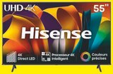 Téléviseur 55" UHD 4K Hisense - Hisense - Super U à Mâcon Téléviseur 55" UHD 4K Hisense - Hisense en promo chez Super U Mâcon à 349,00 €