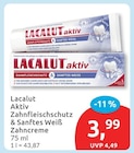 Aktiv Zahnfleischschutz & Sanftes Weiß Zahncreme im budni Prospekt zum Preis von 3,99 €
