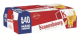 BIÈRE BLONDE « MAXI FORMAT » - Kronenbourg - Supeco BIÈRE BLONDE « MAXI FORMAT » - Kronenbourg à 16,20 € dans le catalogue Supeco