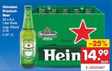 Premium Beer von Heineken für 14,99 € bei Netto Marken-Discount im Angebot Premium Beer von Heineken im aktuellen Netto Marken-Discount Prospekt