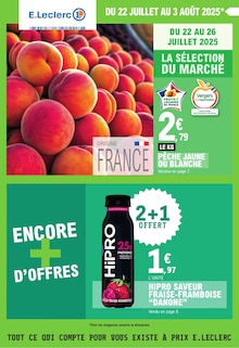 Prospectus E.Leclerc de la semaine "TOUT CE QUI COMPTE POUR VOUS EXISTE À PRIX E.LECLERC" avec 1 pages, valide du 22/07/2025 au 03/08/2025 pour Le Blanc-Mesnil et alentours