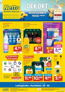 Red Bull im Netto Marken-Discount Prospekt "DER ORT, AN DEM DU IMMER AUSGEZEICHNETE PREISE FINDEST." mit 2 Seiten (Mannheim)
