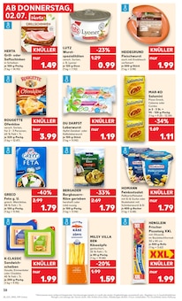 Ofenkäse im Kaufland Prospekt "Hier bin ich richtig" mit 64 Seiten (Essen)