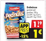 Erdnüsse geröstet und gesalzen von Snackline für 1,00 € bei Mäc-Geiz im Angebot Erdnüsse geröstet und gesalzen von Snackline im aktuellen Mäc-Geiz Prospekt