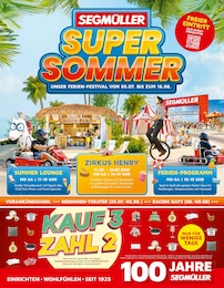 Segmüller Prospekt für Gebhardshütte mit 6} Seiten Segmüller Prospekt für Gebhardshütte: "SEGMÜLLER Super Sommer", 6 Seiten, 05.07.2025 - 19.07.2025