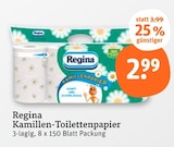 Kamillen-Toilettenpapier im Angebot bei tegut in Kassel Kamillen-Toilettenpapier Angebote von Regina bei tegut Kassel für 2,99 €