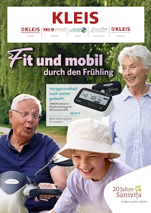 Gesundheitszentrum Kleis Prospekt Fit und mobil durch den Frühling mit 6 Seiten