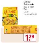 Butterkeks oder Zoo Angebote von Leibniz bei Rossmann Witten für 1,29 €