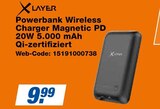 Powerbank Wireless Charger Magnetic PD Angebote von XLayer bei expert Essen für 9,99 €