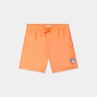 Short de bain taille élastiquée orange fluo garçon en promo chez La Halle Short de bain taille élastiquée orange fluo garçon dans le catalogue La Halle