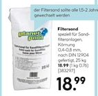 Filtersand von planet pool für 18,99 € bei Hellweg im Angebot Filtersand von planet pool im aktuellen Hellweg Prospekt
