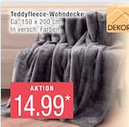 Teddyfleece-Wohndecke von  im aktuellen Marktkauf Prospekt für 14,99 €