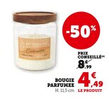 Bougie parfumée en promo chez Super U Limoges à 4,49 €