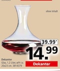 Dekanter von  im aktuellen Segmüller Prospekt für 14,99 €