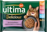 Pâtée pour chat stérilisé à la volaille et aux poissons - ULTIMA - Intermarché Hyper Pâtée pour chat stérilisé à la volaille et aux poissons - ULTIMA à 1,48 € dans le catalogue Intermarché Hyper