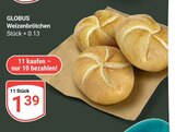Weizenbrötchen Angebote von GLOBUS bei GLOBUS Erftstadt für 1,39 €