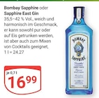 Bombay Sapphire Angebote von Bombay Sapphire bei GLOBUS Speyer für 16,99 €
