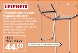 Flügelwäschetrockner Pegasus MAXX im V-Markt Prospekt Flügelwäschetrockner Pegasus MAXX von LEIFHEIT im aktuellen V-Markt Prospekt für 44,00 €
