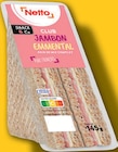 Sandwich Triangle Jambon Emmental - NETTO en promo à 0,81 € chez Netto Sandwich Triangle Jambon Emmental - NETTO dans le catalogue Netto