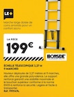 Échelle télescopique 3,27 m 11 marches - IRONSIDE en promo chez Tout Faire Mulhouse à 199,00 €