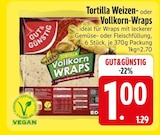 Tortilla Weizen-Wraps von Gut&Günstig im aktuellen EDEKA Prospekt für 1,00 €