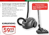 Aktuelle Staubsauger Angebote bei GLOBUS in Rostock Aktuelles Bodensauger mit Beutel VCC3851 Angebot bei GLOBUS in Rostock ab 9,99 €