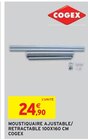 Moustiquaire ajustable/retractable - COGEX - Intermarché à Poitiers Moustiquaire ajustable/retractable - COGEX en promo chez Intermarché Poitiers à 24,90 €