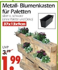 Metall-Blumenkasten für Paletten im Angebot bei Wreesmann in Cottbus Metall-Blumenkasten für Paletten Angebote bei Wreesmann Cottbus für 1,99 €
