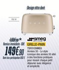Grille-pain - Smeg - Proxi Confort à Niort Grille-pain - Smeg en promo chez Proxi Confort Niort à 149,90 €