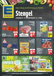 EDEKA Prospekt für Nürnberg mit 8 Seiten EDEKA Prospekt für Nürnberg: "Wir lieben Lebensmittel!", 8 Seiten, 23.06.2025 - 28.06.2025