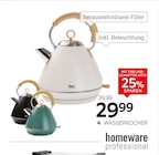 Wasserkocher im XXXLutz Möbelhäuser Prospekt Wasserkocher von Homeware Professional im aktuellen XXXLutz Möbelhäuser Prospekt für 29,99 €