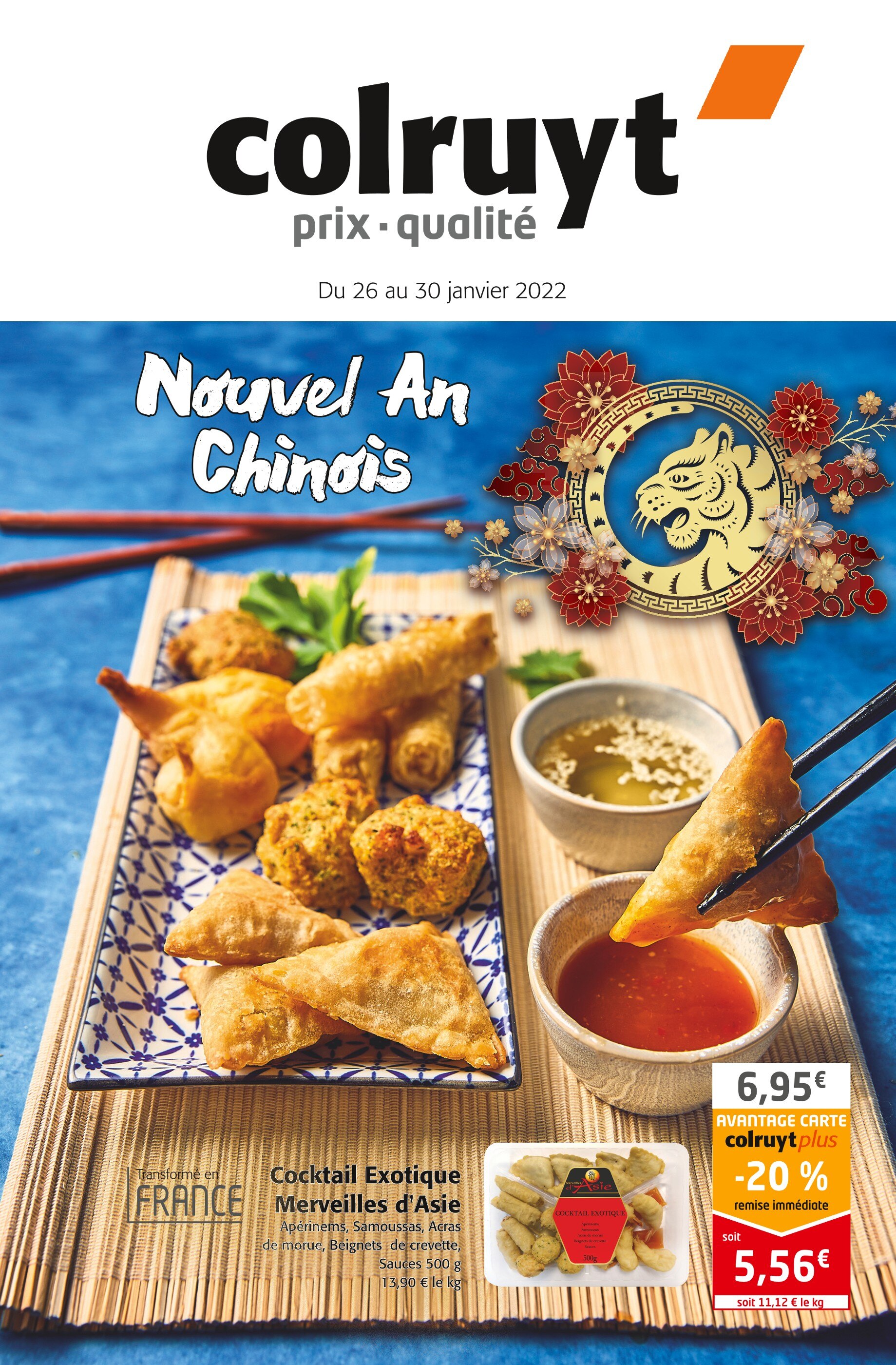 Catalogue Colruyt à Épinal, avec 8 pages Prospectus Colruyt à Épinal, "Nouvel an chinois", 8 pages, 26/01/2022 - 30/01/2022