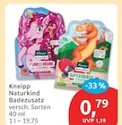 Naturkind Badezusatz von Kneipp für 0,79 € bei budni im Angebot Naturkind Badezusatz von Kneipp im aktuellen budni Prospekt