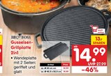 Gusseisen-Grillplatte 2in1 ca. Ø 35 cm Angebote von BBQ Boss bei Netto Marken-Discount Heidelberg für 14,99 €