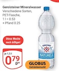 Mineralwasser im Angebot bei GLOBUS in Saarlouis Mineralwasser Angebote von Gerolsteiner bei GLOBUS Saarlouis für 0,79 €