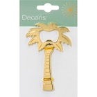 Flaschenöffner "Palme" aus Metall, gold (6,5x0,5x10 cm) Angebote von Dekorieren & Einrichten bei dm-drogerie markt Leverkusen für 3,95 €