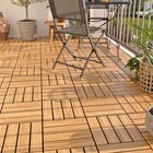 Promo Lot 4 dalles de terrasse bois d'acacia Floro Klikstrom L. 30 x l. 30 cm à 9,90 € dans le catalogue Castorama à Saint-Nazaire