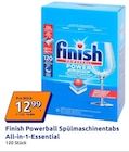 Powerball Spülmaschinentabs All-in-1-Essential im Action Prospekt Powerball Spülmaschinentabs All-in-1-Essential von Finish im aktuellen Action Prospekt für 12,99 €