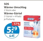 Wärme-Umschlag im V-Markt Prospekt Wärme-Umschlag von SOS im aktuellen V-Markt Prospekt für 5,29 €