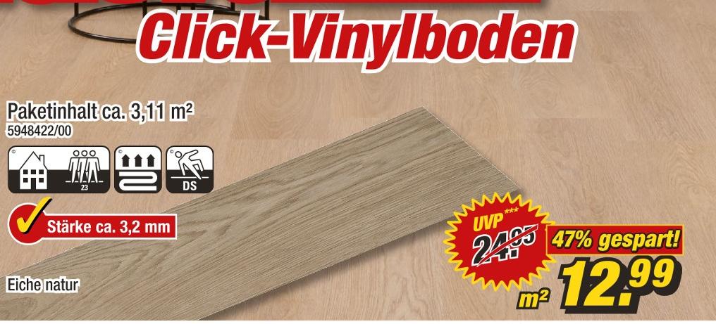 POCO Bremerhaven - Click-Vinylboden Click-Vinylboden Angebot bei POCO Bremerhaven im Prospekt Fabelhafte Festtags-Rabatte